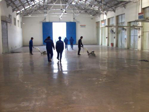 混凝土密封固化剂地坪施工现场 混凝土密封固化剂地坪施工现场